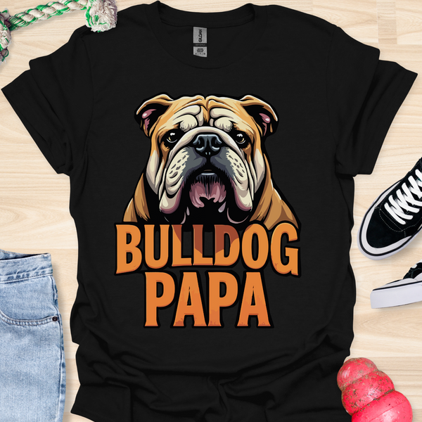 Bulldog Papa - V8 - Gothic Graphic T-Shirt