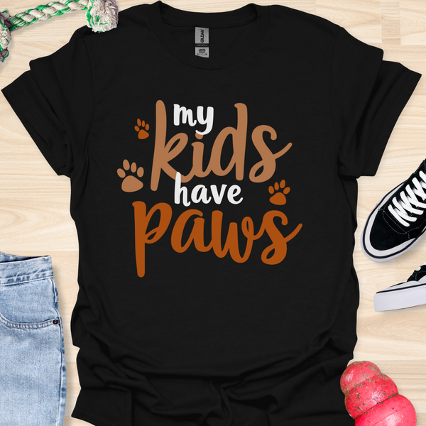 My kids have paws - V1 - Bold and Cool T-Shirt