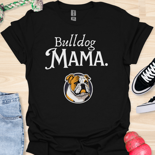 Bulldog Mama - V3 - Retro Graphic T-Shirt