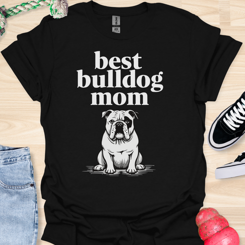 Best bulldog mom ever - V6 - Black Eye T-Shirt