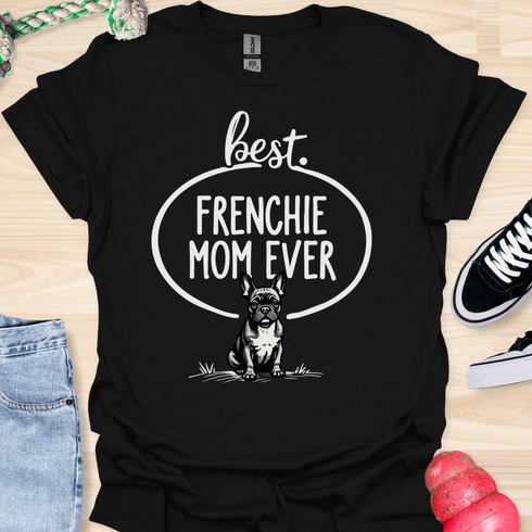 Best frenchie mom ever - V14 - Fun Vintage T-Shirt