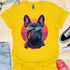 Retro Frenchie with Sunglasses - V1 - Retro One T-Shirt