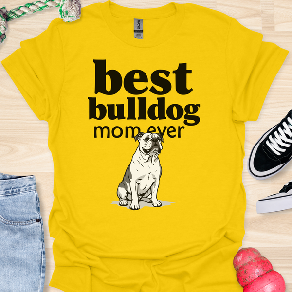 Best bulldog mom ever - V7 - Elegant Pattern T-Shirt