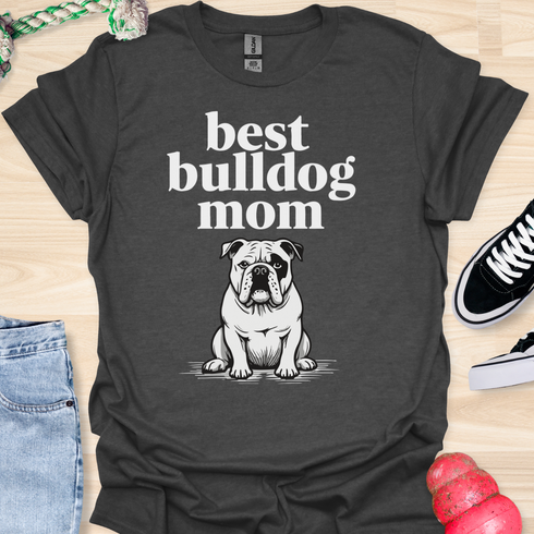 Best bulldog mom ever - V6 - Black Eye T-Shirt