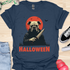 Halloween - V6 - Bats and Black Eyes Bulldog T-Shirt