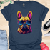 Retro Frenchie with Sunglasses - V2 - Retro Two T-Shirt