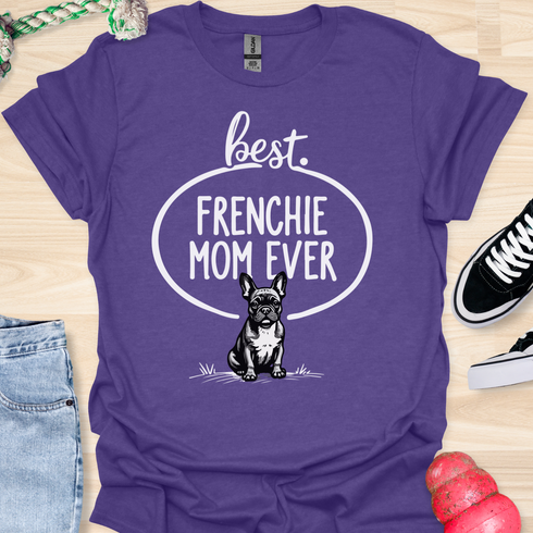 Best frenchie mom ever - V14 - Fun Vintage T-Shirt