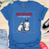 Beware crazy bulldog lady - V1 - The Sign T-Shirt