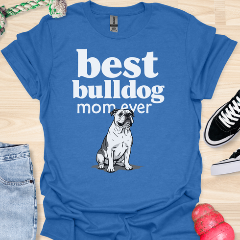 Best bulldog mom ever - V7 - Elegant Pattern T-Shirt