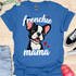 Frenchie Mama - V6 - Smiling Graphic T-Shirt