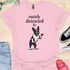 Easily distracted by bulldogs - V8 - Standing Happy T-Shirt