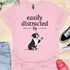 Easily distracted by bulldogs - V10 - Cute Sitting Paw T-Shirt