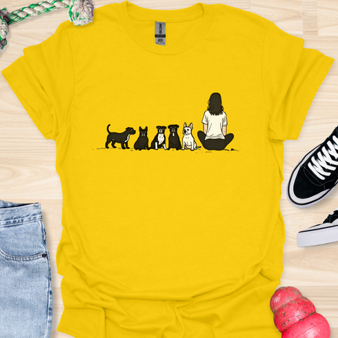 Just a girl who loves bulldogs - V2 - 3D Text T-Shirt
