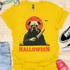 Halloween - V6 - Bats and Black Eyes Bulldog T-Shirt