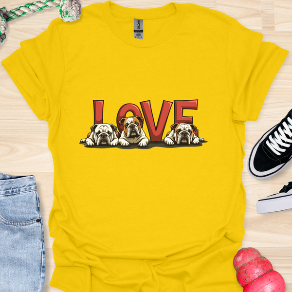 Love is a four legged word - V1 - Cute Dogs T-Shirt