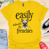 Easily distracted by frenchies - V11 - Easily T-Shirt