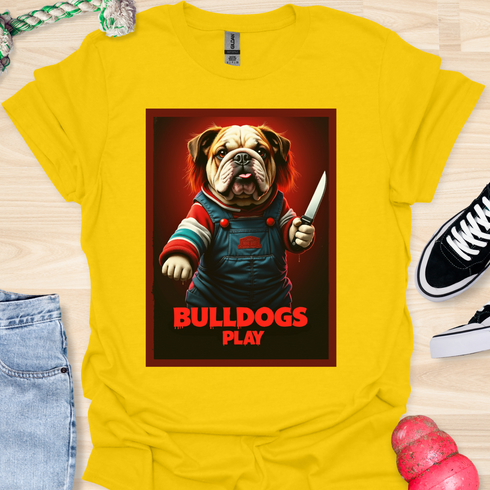 Bulldogs Play - Halloween - V1 - Redhead Bulldog T-Shirt