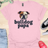 Bulldog Papa - V4 - Bold Graphic T-Shirt