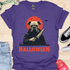 Halloween - V6 - Bats and Black Eyes Bulldog T-Shirt