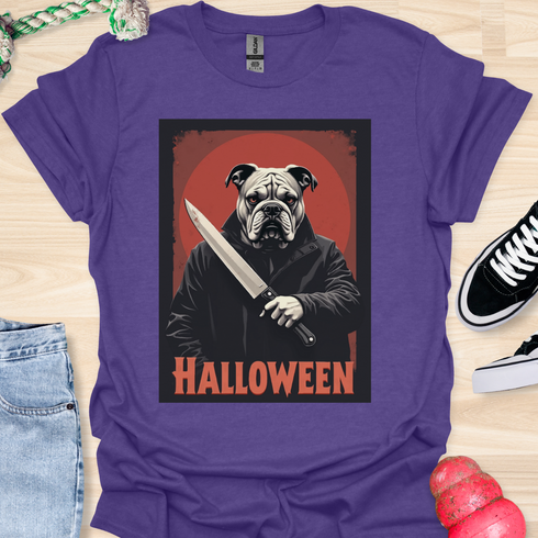 Halloween - V1 - Retro Bulldog T-Shirt