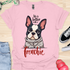 Life is better with a frenchie - V4 - Modern Portrait T-Shirt