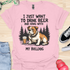 Beer & Bulldog - V2 - Elegant Cute Caligraphy T-Shirt