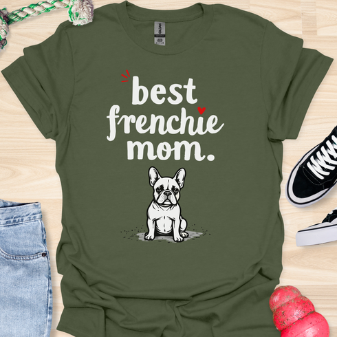 Best frenchie mom ever - V8 - Exclamation T-Shirt