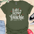 Life is better with a frenchie - V1 - Elegant Swish T-Shirt