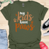 My kids have paws - V1 - Bold and Cool T-Shirt