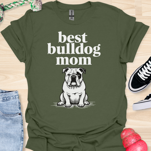 Best bulldog mom ever - V6 - Black Eye T-Shirt