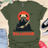 Halloween - V6 - Bats and Black Eyes Bulldog T-Shirt