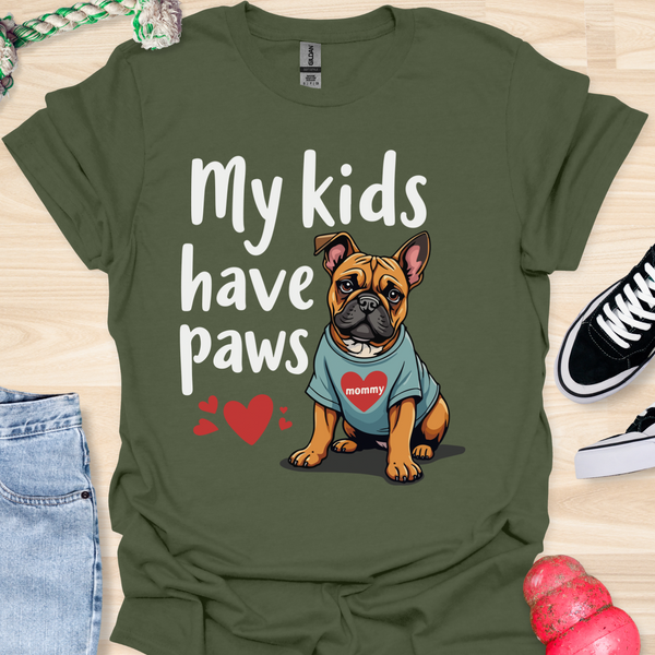 My kids have paws - V6 - Funny Ears T-Shirt