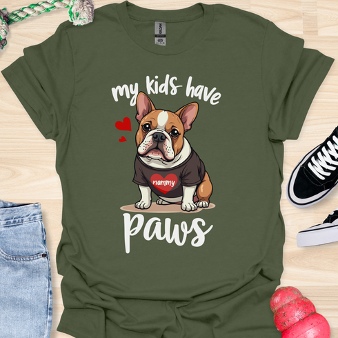 My kids have paws - V4 - Sweet Dog T-Shirt
