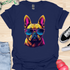 Retro Frenchie with Sunglasses - V2 - Retro Two T-Shirt
