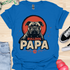 Bulldog Papa - V7 - Gothic Graphic Dark T-Shirt