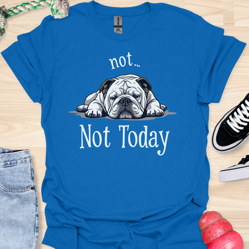 Not today - V9 - Lazy Message T-Shirt