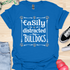 Easily distracted by bulldogs - V4 - Vintage Poster T-Shirt