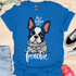 Life is better with a frenchie - V4 - Modern Portrait T-Shirt