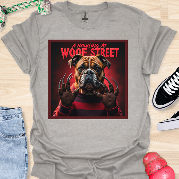 A Howling at Woof Street - Halloween - V4 - Innocent Bulldog, its not me! T-Shirt