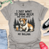 Beer & Bulldog - V2 - Elegant Cute Caligraphy T-Shirt