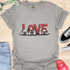 Love is a four legged word - V1 - Cute Dogs T-Shirt
