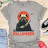 Halloween - V6 - Bats and Black Eyes Bulldog T-Shirt