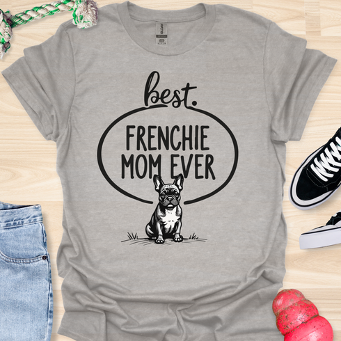Best frenchie mom ever - V14 - Fun Vintage T-Shirt