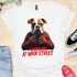 A Howling at Woof Street - Halloween - V3 - Innocent Bulldog, Sharp Nails T-Shirt