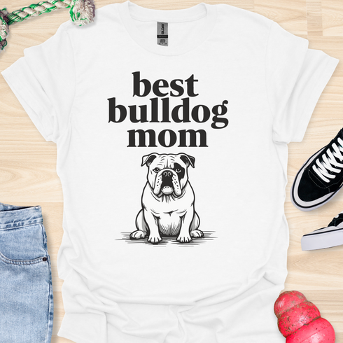 Best bulldog mom ever - V6 - Black Eye T-Shirt