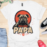 Bulldog Papa - V7 - Gothic Graphic Dark T-Shirt