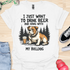 Beer & Bulldog - V2 - Elegant Cute Caligraphy T-Shirt